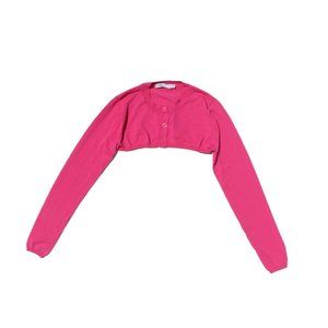 ZARA Bright Barbie Pink Cropped Cardigan - Embrace Playful Chic